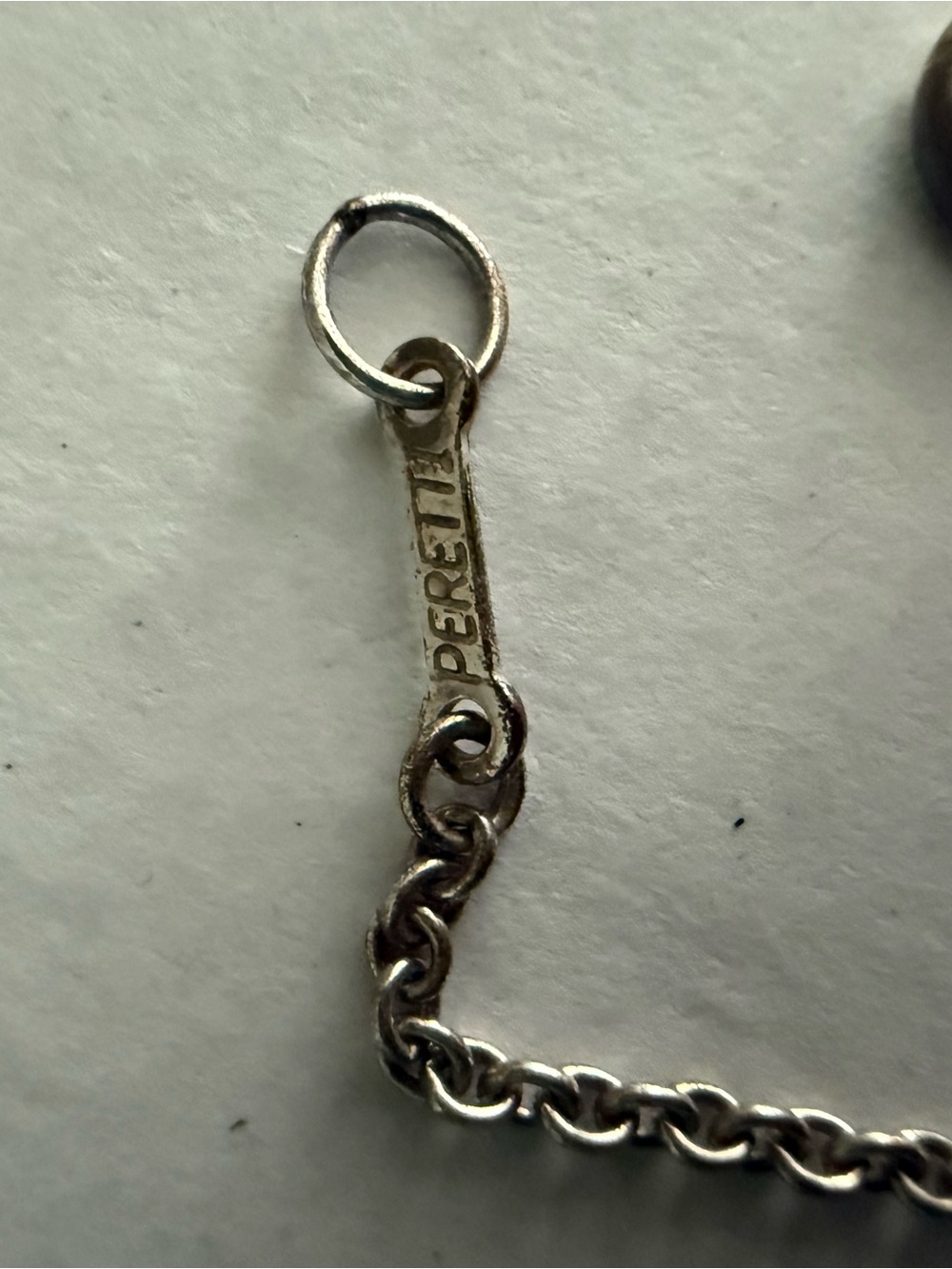 Tiffany & Co. Silver Teardrop Charm Bracelet with pouch - Picture 3 of 3